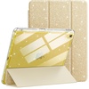 image:imageJETech Glitter Case Cover for iPad A16 11th10th Gen Pink  For 20252022 Model Sparkly Glitter Design Pencil Holder Slim Clear Back Kids and GirlsFriendlyGold