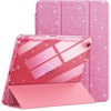 image:imageJETech Glitter Case Cover for iPad A16 11th10th Gen Pink  For 20252022 Model Sparkly Glitter Design Pencil Holder Slim Clear Back Kids and GirlsFriendlyPink