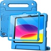 image:imageJETech Kids Case for iPad A16 11th10th Gen Blue  For 20252022 Model Builtin Screen Protector 360 Handle Stand Shockproof KidFriendlyBlue