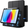 image:imageJETech Magnetic Detachable Case Cover for iPad A16 11th10th Gen Navy  For 20252022 Model Rotating Cover PortraitLandscape Stand Raised Screen View Auto WakeSleepBlack