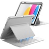 image:imageJETech MultiAngle Stand Case for iPad A16 11th10th Gen Navy  For 20252022 Model UltraStable Design Pencil Holder Slim Shockproof Frosted AntiFingerprint BackSilver