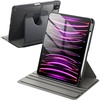 image:imageJETech Rotating Case Cover for iPad Pro 11 43 Black  For 20222021 Model 360 Rotation Stand Clear Back Design Auto WakeSleep Pencil Holder Full ProtectionSpace Gray