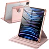 image:imageJETech Rotating Case Cover for iPad Pro 11 43 Black  For 20222021 Model 360 Rotation Stand Clear Back Design Auto WakeSleep Pencil Holder Full ProtectionRose Gold