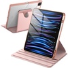 image:imageJETech Rotating Case Cover for iPad Pro 129 6543 Black  For 2022202120202018 Model 360 Rotation Stand Clear Back Design Auto WakeSleep Pencil Holder Full ProtectionRose Gold