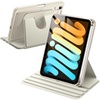 image:imageJETech Rotating Case Cover for iPad mini A17 Pro6th Gen Purple  For 83 20242021 Model 360 Rotation Stand Clear Back Design Auto WakeSleep Pencil Holder Full ProtectionStarlight