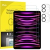 image:imageJETech Screen Protector for iPad Pro 11 432 202220212020 22 Pack  with Camera Lens Protector HD Clear Tempered Glass Pencil amp Face ID Compatible AntiScratch ProtectioniPadPro11432