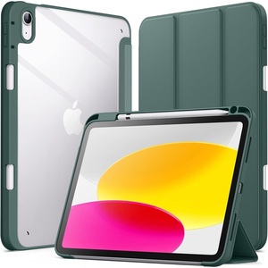 image:imageJETech Case Cover for iPad A16 11th10th Gen Navy  For 20252022 Model Clear Transparent Back Pencil Holder Slim Shockproof TriFold Stand Auto WakeSleepMisty Green