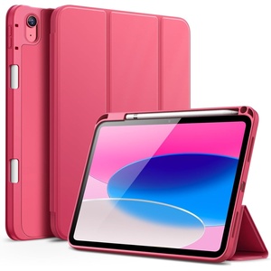 image:imageJETech Case Cover for iPad A16 11th10th Gen Navy  For 20252022 Model Soft TPU Pencil Holder TriFold Stand Auto WakeSleep Shockproof Lightweight DesignPink
