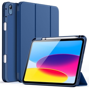 image:imageJETech Case Cover for iPad A16 11th10th Gen Navy  For 20252022 Model Soft TPU Pencil Holder TriFold Stand Auto WakeSleep Shockproof Lightweight DesignNavy