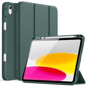 image:imageJETech Case Cover for iPad A16 11th10th Gen Navy  For 20252022 Model Soft TPU Pencil Holder TriFold Stand Auto WakeSleep Shockproof Lightweight DesignMisty Green