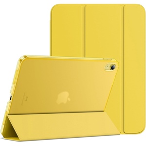 image:imageJETech Case Cover for iPad A16 11th10th Gen Navy Blue  For 20252022 Model Translucent Back TriFold Stand Auto WakeSleep Lightweight Shockproof ProtectionYellow