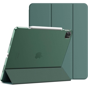 image:imageJETech Case Cover for iPad Pro 129 6th5th Gen 20222021 Black  Slim Translucent Back Design TriFold Stand Auto WakeSleep Lightweight Shockproof ProtectionMisty Green