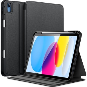image:imageJETech Folio Case Cover for iPad A16 11th10th Gen Navy  For 20252022 Model MultiAngle Stand Cover Pencil Holder Slim Protective Cover Auto WakeSleepBlack