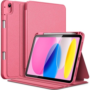 image:imageJETech Folio Case Cover for iPad A16 11th10th Gen Navy  For 20252022 Model MultiAngle Stand Cover Pencil Holder Slim Protective Cover Auto WakeSleepPink