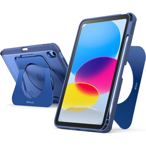 image:imageJETech Kickstand Case for iPad A16 11th10th Gen Black  For 20252022 Model Adjustable MultiAngle Stand Pencil Holder Slim Shockproof Frosted BackNavy