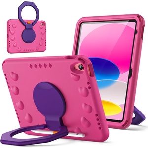 image:imageJETech Kids Case for iPad A16 11th10th Gen Blue  For 20252022 Model 360 Rotating Handle Stand Shockproof Lightweight Pencil HolderPlum
