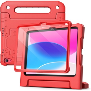 image:imageJETech Kids Case for iPad A16 11th10th Gen Blue  For 20252022 Model Builtin Screen Protector 360 Handle Stand Shockproof KidFriendlyRed