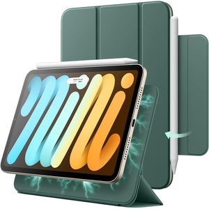 image:imageJETech Magnetic Case for iPad mini A17 Pro6th Gen 20242021 Black  Slim Smart Design Cover Auto WakeSleep Lightweight ProtectionMisty Green
