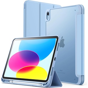 image:imageJETech Matte Case Cover for iPad A16 11th10th Gen Navy  For 20252022 Model Frosted Translucent Back Pencil Holder Slim Stand Design AntiFingerprint FinishBlue