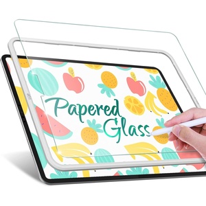 image:imageJETech Paper Matte Screen Protector for iPad Pro 129 6543 1Pack  For 2022202120202018 Model Tempered Glass PaperMatte AntiGlare Finish Writing amp Drawing Experience AntiFingerprintiPadPro1296543