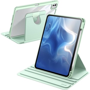 image:imageJETech Rotating Case Cover for iPad mini A17 Pro6th Gen Purple  For 83 20242021 Model 360 Rotation Stand Clear Back Design Auto WakeSleep Pencil Holder Full ProtectionMint