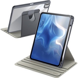 image:imageJETech Rotating Case Cover for iPad mini A17 Pro6th Gen Purple  For 83 20242021 Model 360 Rotation Stand Clear Back Design Auto WakeSleep Pencil Holder Full ProtectionSpace Gray