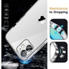 image:imageJETech 5 in 1 Case for iPhone 12 AntiYellowing Clear  2 Tempered Glass Screen Protectors 2 Camera Lens Protectors Shockproof Bumper Phone CoverClear