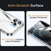 image:imageJETech 5 in 1 Case for iPhone 12 Pro AntiYellowing Clear  2 Tempered Glass Screen Protectors 2 Camera Lens Protectors Shockproof Bumper Phone CoverClear