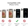image:imageJETech 5 in 1 Case for iPhone 12 Pro AntiYellowing Clear  2 Tempered Glass Screen Protectors 2 Camera Lens Protectors Shockproof Bumper Phone CoverClear