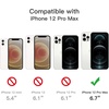 image:imageJETech 5 in 1 Case for iPhone 12 Pro Max AntiYellowing Clear  2 Tempered Glass Screen Protectors 2 Camera Lens Protectors Shockproof Bumper Phone CoverClear
