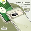image:imageJETech Case for Google Pixel 8 AntiYellowing Clear  Shockproof Protection Scratch Resistant Hard PC Back Durable Transparent TPU BumperClear