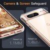 image:imageJETech Case for Google Pixel 8 AntiYellowing Clear  Shockproof Protection Scratch Resistant Hard PC Back Durable Transparent TPU BumperClear