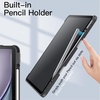 image:imageJETech Case for iPad Air 13 M4M3M2 Black  Cover for 202620252024 Model Clear Back Pencil Holder Slim Shockproof Protection TriFold Stand Auto WakeSleepSpace Gray