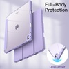 image:imageJETech Case for iPad Air 13 M4M3M2 Black  Cover for 202620252024 Model Clear Back Pencil Holder Slim Shockproof Protection TriFold Stand Auto WakeSleepPurple