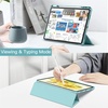 image:imageJETech Case for iPad Air 13 M4M3M2 Black  Cover for 202620252024 Model Clear Back Pencil Holder Slim Shockproof Protection TriFold Stand Auto WakeSleepBlue