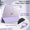 image:imageJETech Case for iPad Air 13 M4M3M2 Black  Cover for 202620252024 Model Clear Back Pencil Holder Slim Shockproof Protection TriFold Stand Auto WakeSleepPurple