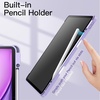 image:imageJETech Case for iPad Air 13 M4M3M2 Black  Cover for 202620252024 Model Clear Back Pencil Holder Slim Shockproof Protection TriFold Stand Auto WakeSleepPurple
