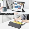 image:imageJETech Case for iPad Air 13 M4M3M2 Black  Cover for 202620252024 Model Clear Back Pencil Holder Slim Shockproof Protection TriFold Stand Auto WakeSleepSpace Gray