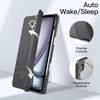 image:imageJETech Case for iPad Air 13 M4M3M2 Black  Cover for 202620252024 Model Clear Back Pencil Holder Slim Shockproof Protection TriFold Stand Auto WakeSleepSpace Gray