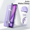 image:imageJETech Case for iPad Air 13 M4M3M2 Black  Cover for 202620252024 Model Clear Back Pencil Holder Slim Shockproof Protection TriFold Stand Auto WakeSleepPurple