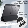 image:imageJETech Case for iPad Air 13 M4M3M2 Black  Cover for 202620252024 Model Clear Back Pencil Holder Slim Shockproof Protection TriFold Stand Auto WakeSleepBlack