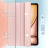 image:imageJETech Case for iPad Air 13 M4M3M2 Black  Cover for 202620252024 Model Slim Translucent Back TriFold Stand Auto WakeSleep Lightweight Shockproof ProtectionSandy Pink