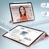 image:imageJETech Case for iPad Air 13 M4M3M2 Black  Cover for 202620252024 Model Slim Translucent Back TriFold Stand Auto WakeSleep Lightweight Shockproof ProtectionSandy Pink