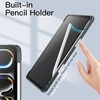 image:imageJETech Case for iPad Pro 11 M5M4 Black  Cover for 20252024 Model Clear Transparent Back Pencil Holder Slim Shockproof Protection TriFold Stand Auto WakeSleepSpace Gray