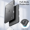 image:imageJETech Case for iPad Pro 11 M5M4 Black  Cover for 20252024 Model Clear Transparent Back Pencil Holder Slim Shockproof Protection TriFold Stand Auto WakeSleepSpace Gray
