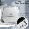 image:imageJETech Case for iPad Pro 11 M5M4 Black  Cover for 20252024 Model Clear Transparent Back Pencil Holder Slim Shockproof Protection TriFold Stand Auto WakeSleepSilver