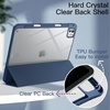 image:imageJETech Case for iPad Pro 11 M5M4 Black  Cover for 20252024 Model Clear Transparent Back Pencil Holder Slim Shockproof Protection TriFold Stand Auto WakeSleepNavy