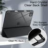 image:imageJETech Case for iPad Pro 11 M5M4 Black  Cover for 20252024 Model Clear Transparent Back Pencil Holder Slim Shockproof Protection TriFold Stand Auto WakeSleepBlack