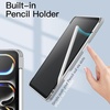 image:imageJETech Case for iPad Pro 11 M5M4 Black  Cover for 20252024 Model Clear Transparent Back Pencil Holder Slim Shockproof Protection TriFold Stand Auto WakeSleepSilver