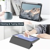image:imageJETech Case for iPad Pro 11 M5M4 Black  Cover for 20252024 Model Clear Transparent Back Pencil Holder Slim Shockproof Protection TriFold Stand Auto WakeSleepSpace Gray